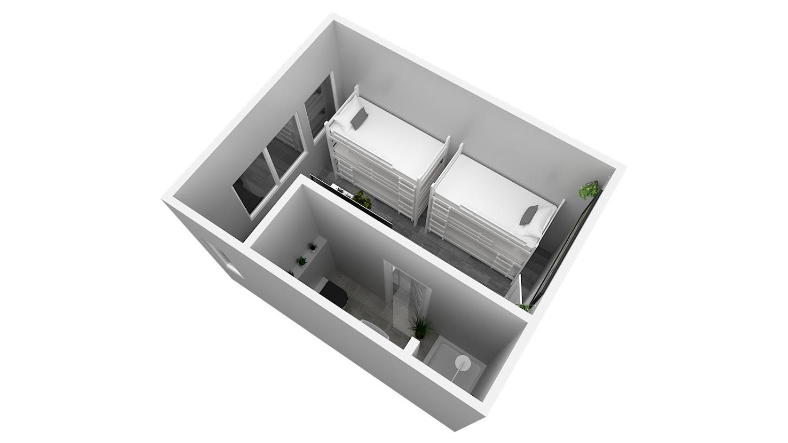 Hotel Ulm Zentrum - Komplettes Zimmer, Hochbett, Android Tv & Eigenem Bad - Perfekt Fuer Familien & Gruppen Habitación foto